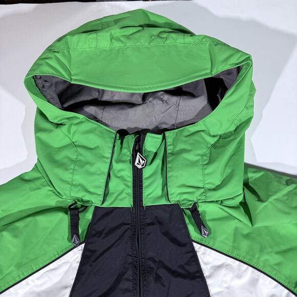 Volcom Nimbus Snowboard Ski Green White Black Blast Jacket Men M Hooded G065008 - Picture 2 of 16